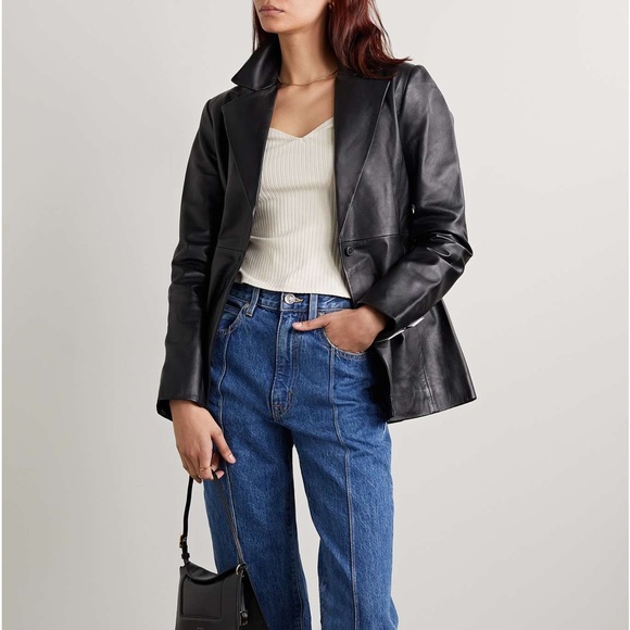 Reformation October Top Bone Color Size M New with Tag Stretchy soft fabric - Picture 4 of 14